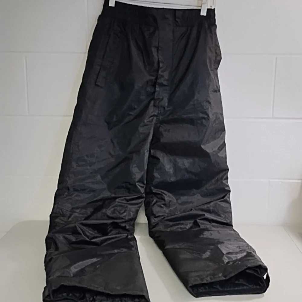 Sandy River Snowmobile Snow Pants Black Quilted Lining Pockets Zip Fly Med